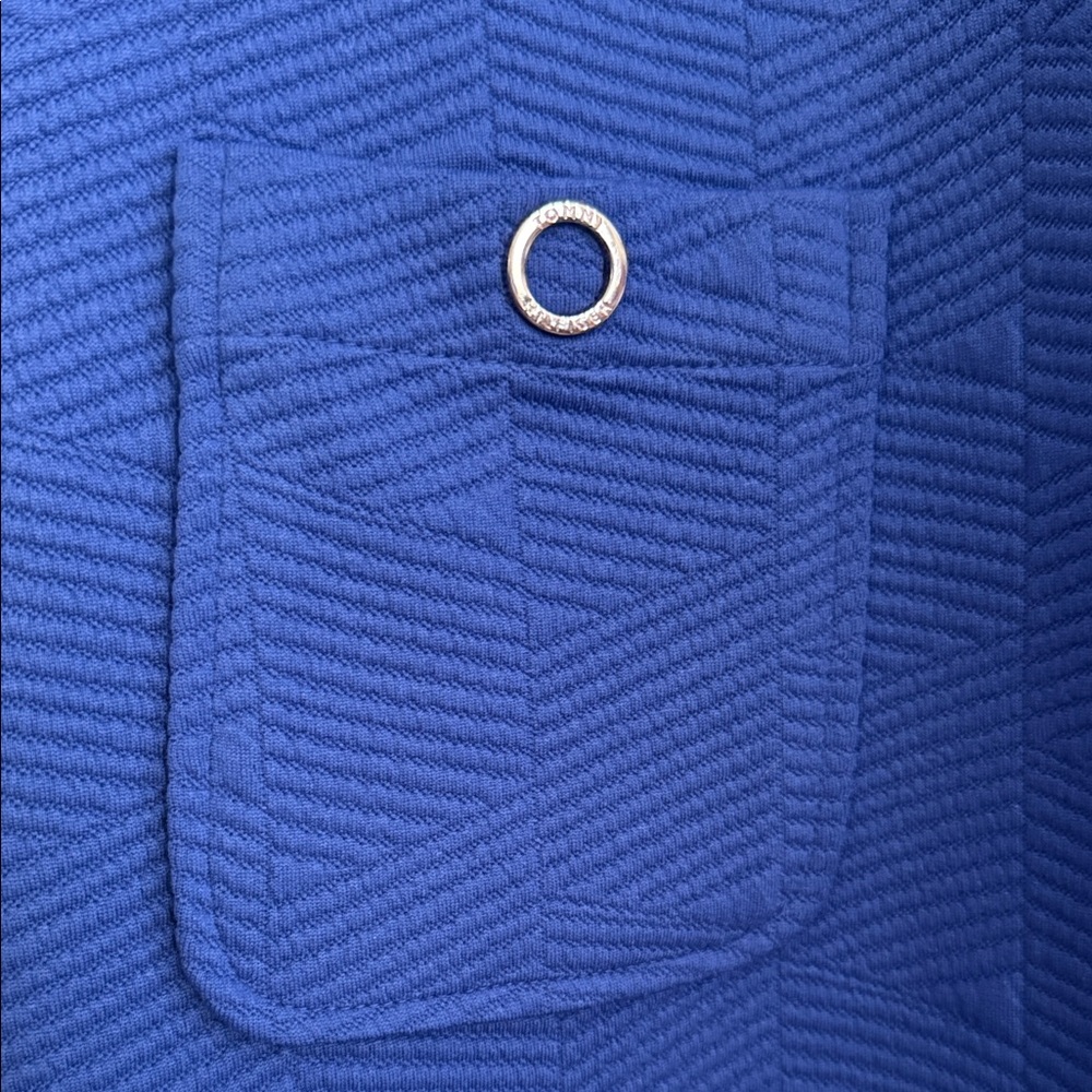 Tommy Hilfiger Blue Sleeveless Dress with 2 Front Button Pockets NWT size 16 - Picture 3 of 9